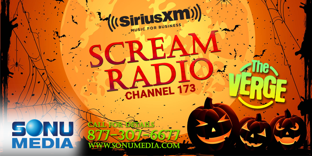 SiriusXM Halloween Music SCREAM Radio 8773076677
