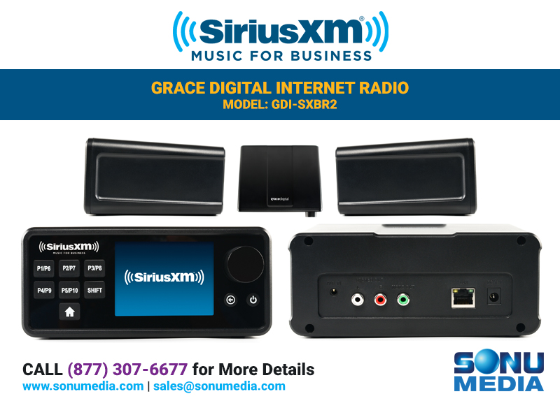 SiriusXM Music for Business Grace Digital Internet Radio GDI-SXBR2